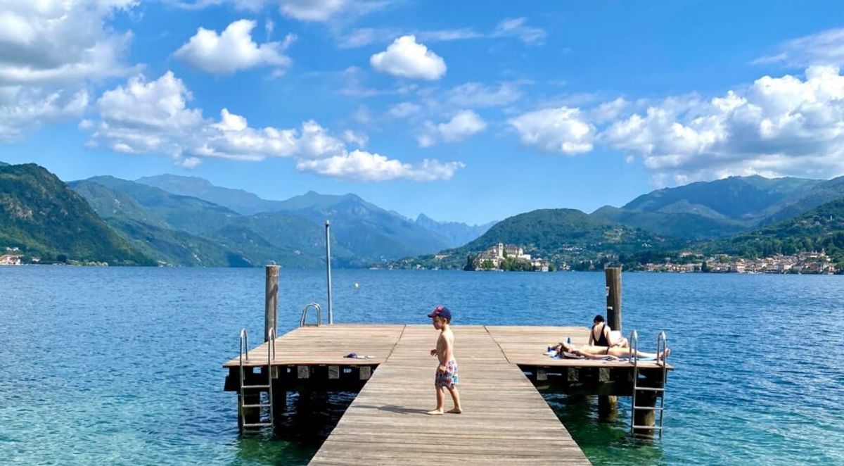 Zwemmen in het Ortameer