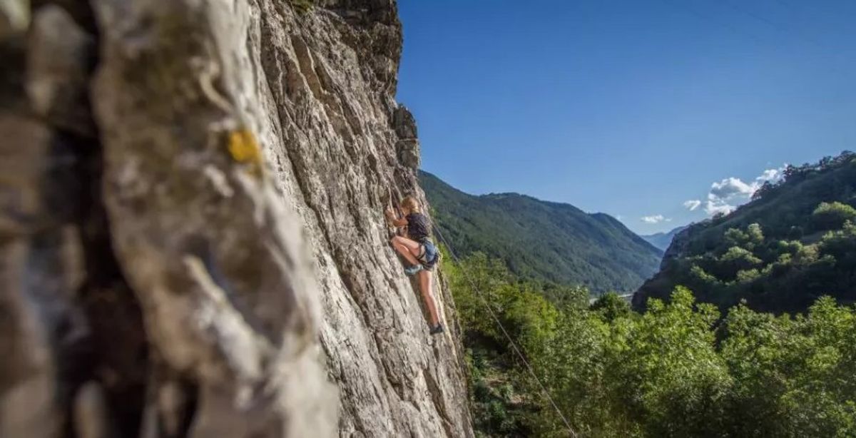 Rotsklimmen bij Monte Rosa